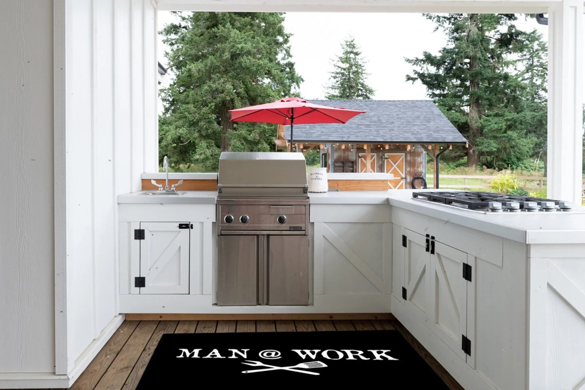 Alfombra Protectora Para Barbacoa Man At Work 3 Alfombra Protectora Para Barbacoa Man At Work - Imagen 3