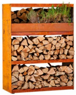 Armario De Almacenaje De Madera Con 3 Estantes