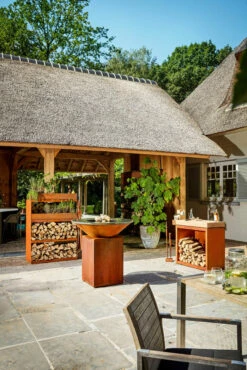 Armario De Almacenaje De Madera Con 3 Estantes -Weber Tienda de ventas Armario de Almacenaje de Madera con 3 Estantes 2