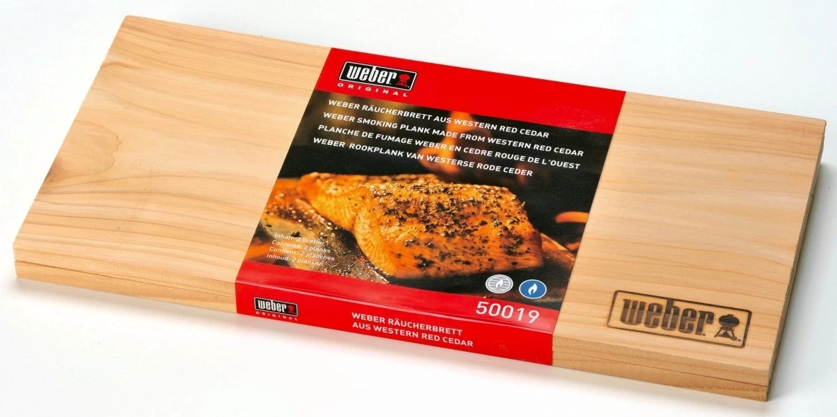 Weber Bandejas De Cedro Grandes Para Ahumar 2 Weber Bandejas De Cedro Grandes Para Ahumar - Imagen 2
