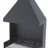 Barbacoa Carbón Y Leña 80 Cm Con Chimenea