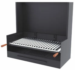 Barbacoa Carbón Y Leña 80 Cm Con Paravaientos