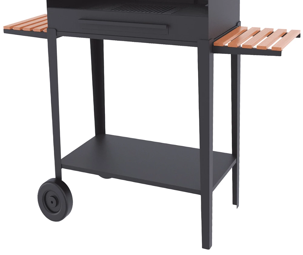 Barbacoa De Carbón Y Leña 60 Cm Con Carro 2 Barbacoa De Carbón Y Leña 60 Cm Con Carro - Imagen 2