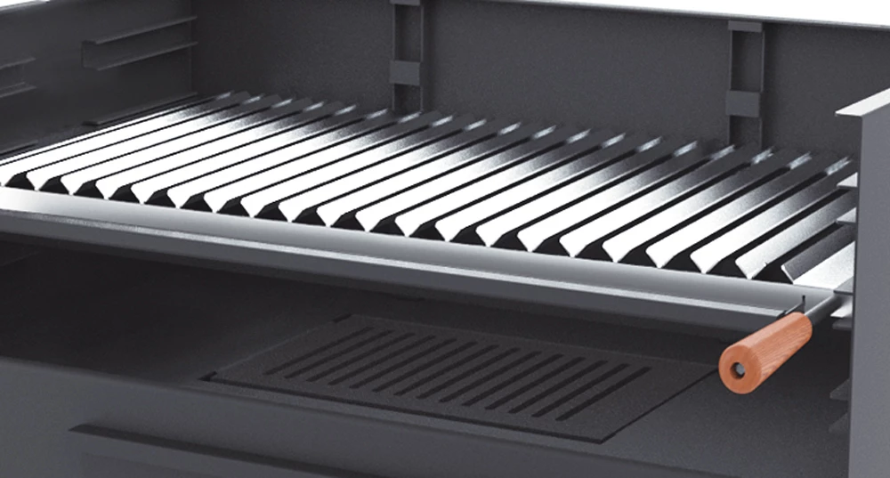 Barbacoa De Carbón Y Leña 60 Cm Con Carro 3 Barbacoa De Carbón Y Leña 60 Cm Con Carro - Imagen 3