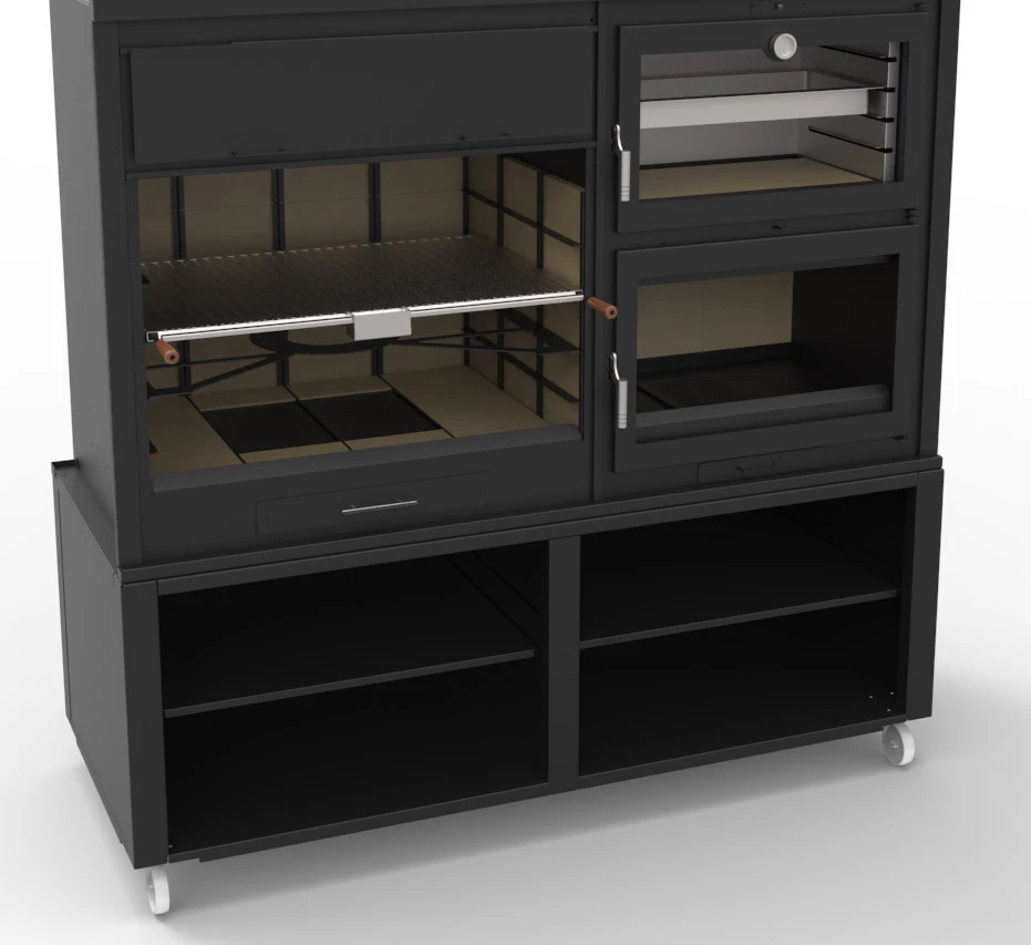 Barbacoa Argentina 200 Cm. Con Horno Y Estantes 2 Barbacoa Argentina 200 Cm. Con Horno Y Estantes - Imagen 2