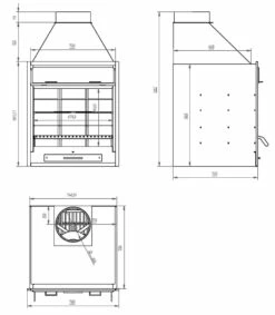 Barbacoa Argentina 70 Cm. -Weber Tienda de ventas Barbacoa Argentina 70 cm 8