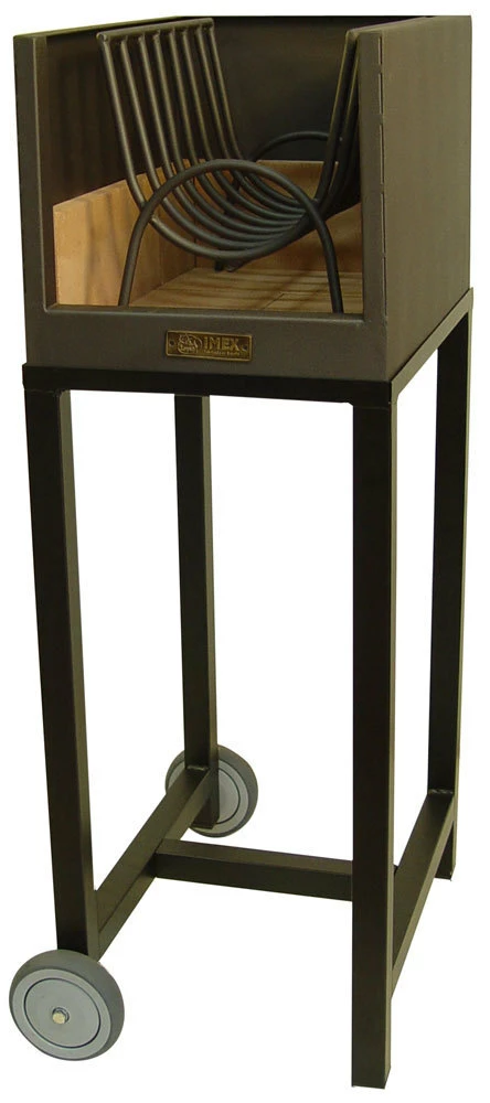 Leñero Con Carro Para Barbacoa Argentina 1 Leñero Con Carro Para Barbacoa Argentina