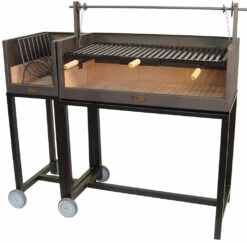 Leñero Con Carro Para Barbacoa Argentina 6 Leñero Con Carro Para Barbacoa Argentina -Weber Tienda de ventas Barbacoa Lenero con Ladrillo Refractario 3