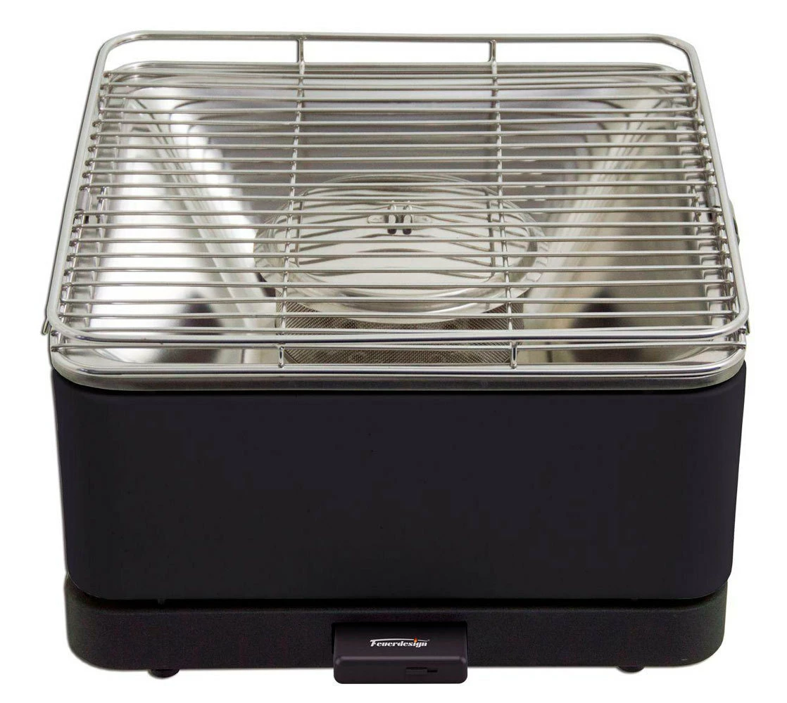 Barbacoa Portatil Sin Humo Teide Gris 1 Barbacoa Portatil Sin Humo Teide Gris