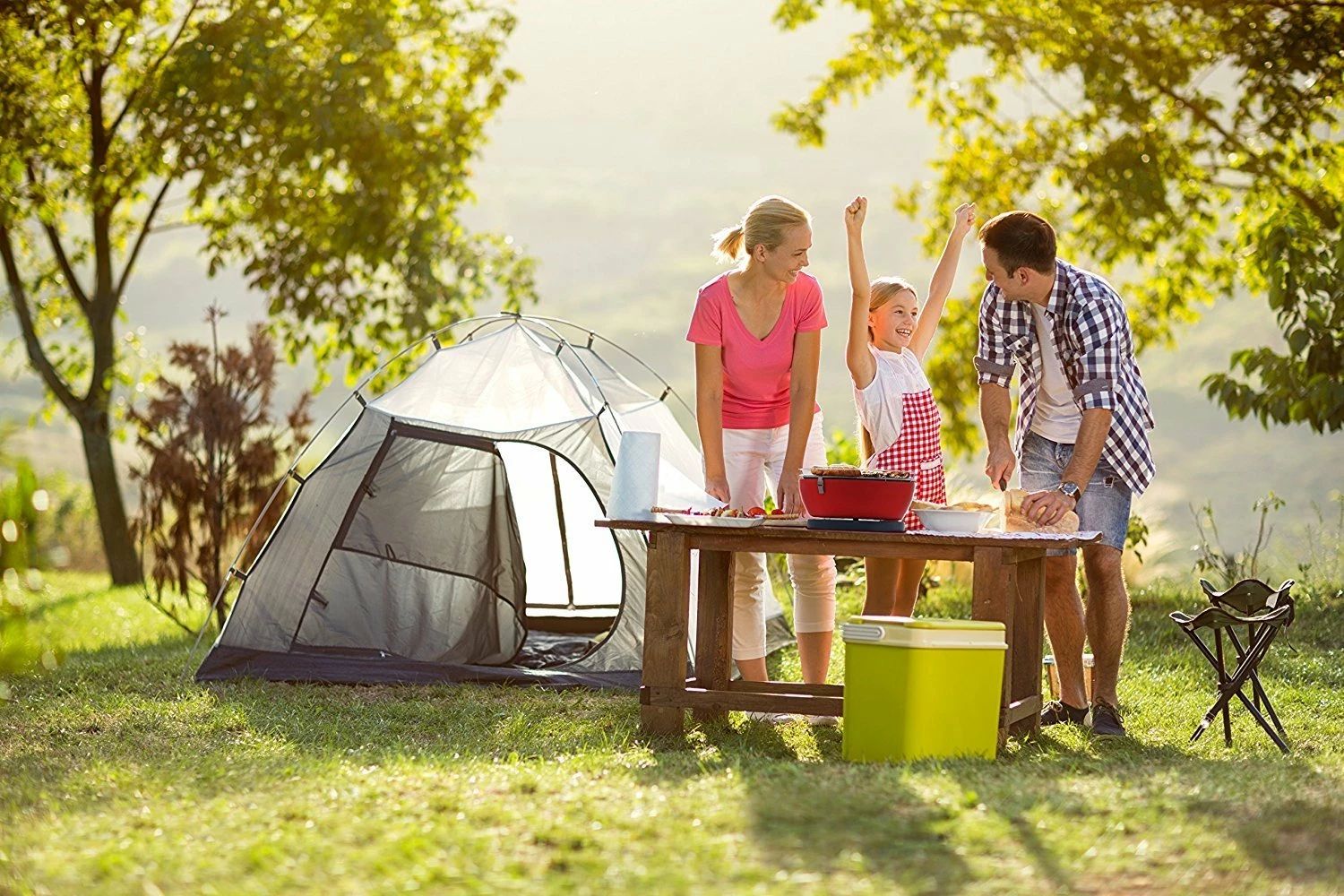 Barbacoa Portatil Sin Humo Vesubio Rojo 9 Barbacoa Portatil Sin Humo Vesubio Rojo - Imagen 9
