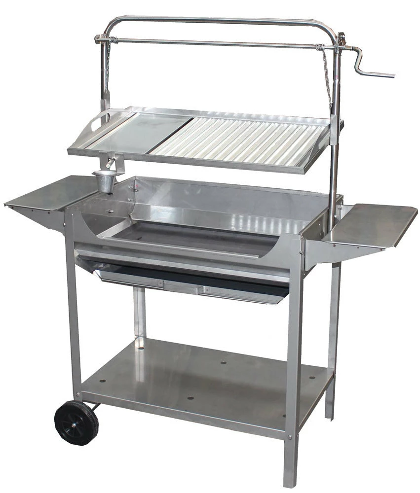 IMEX Barbacoa Todo Acero Inoxidable Con Elevador Deluxe 1 IMEX Barbacoa Todo Acero Inoxidable Con Elevador Deluxe