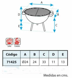 IMEX Barbacoa De Mesa Redonda 24 Cm. -Weber Tienda de ventas Barbacoa de Mesa Redonda 24 cm 3