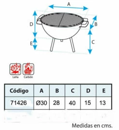 IMEX Barbacoa De Mesa Redonda 30 Cm. -Weber Tienda de ventas Barbacoa de Mesa Redonda 30 cm 3