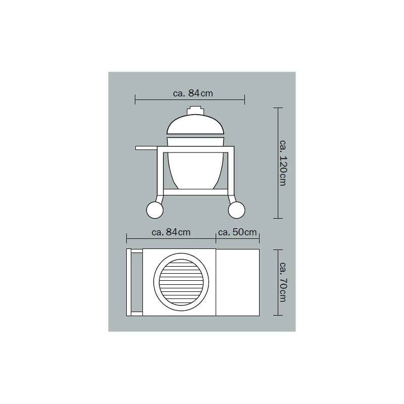Buggy Para Kamado Monolith Classic Pro Series 2.0 10 Buggy Para Kamado Monolith Classic Pro Series 2.0 - Imagen 10