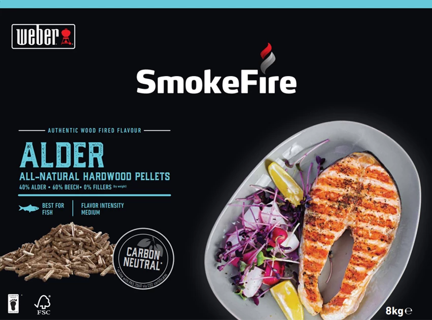 Caja De 8 Kg. Pellet Aliso Weber Para Barbacoas 2 Caja De 8 Kg. Pellet Aliso Weber Para Barbacoas - Imagen 2