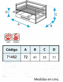 Cajon Barbacoa Fijar En Pared Grande -Weber Tienda de ventas Cajon Barbacoa Fijar en Pared Grande 3