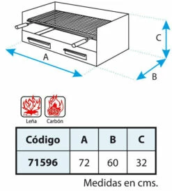 Cajon Barbacoa Con Parrilla Inox. Grande Extra Fondo -Weber Tienda de ventas Cajon Barbacoa con Parrilla Inox Grande Extra Fondo 3
