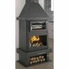 Chimenea Leña Frontal Con Horno Modelo C-300 H