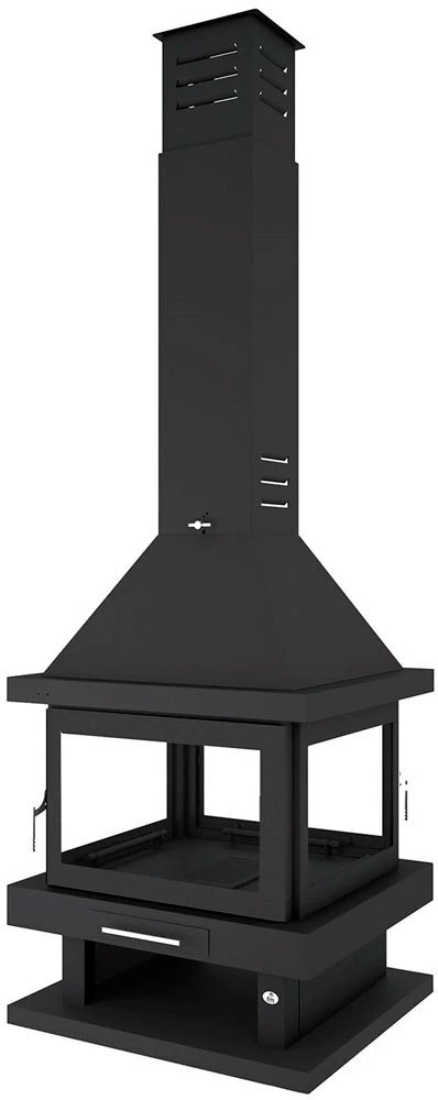 Chimenea De Leña Modelo C-204 1 Chimenea De Leña Modelo C-204