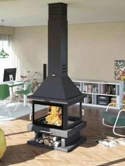 Weber Tienda de ventas -Weber Tienda de ventas Chimenea de Lena Modelo C 204 2