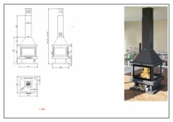 Chimenea De Leña Modelo C-204 K -Weber Tienda de ventas Chimenea de Lena Modelo C 204 K 3