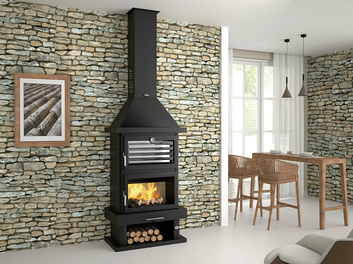 Chimenea De Leña Con Horno Modelo C-200 H 2 Chimenea De Leña Con Horno Modelo C-200 H - Imagen 2