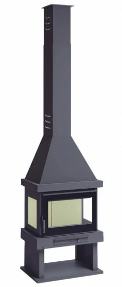 Chimenea De Leña Con Turbinas C-303 TK