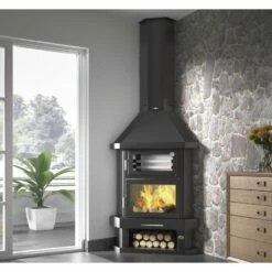 Chimenea De Leña Con Horno C-300 RH -Weber Tienda de ventas Chimenea de lena con horno C 300 RH 3