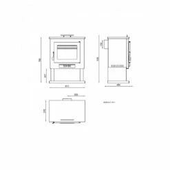 Estufa De Leña Modelo CH-1 7 Estufa De Leña Modelo CH-1 -Weber Tienda de ventas Estufa De Lena CH 1.2a