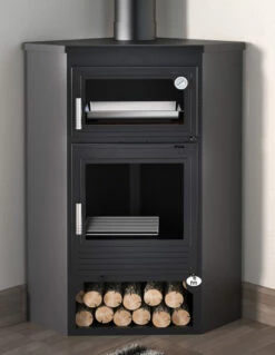 Estufa De Leña Rincón Con Horno Modelo M-105 H