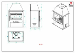 Estufa De Leña Modelo M-300 -Weber Tienda de ventas Estufa De Lena M 108.1 1