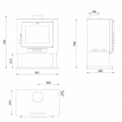 Estufa De Leña Modelo CH-0 -Weber Tienda de ventas Estufa Lena Modelo CH 0 2