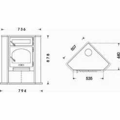 Estufa De Leña Rincón R2 Plus 5 Estufa De Leña Rincón R2 Plus -Weber Tienda de ventas Estufa Lena Rincon R2 Juan Panadero 2