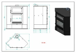 Estufa De Leña CH-8 R -Weber Tienda de ventas Estufa de Lena CH 8 R 3