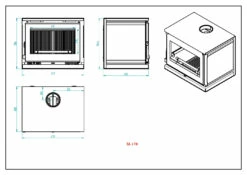 Estufa De Leña Con Turbinas Modelo M-170 -Weber Tienda de ventas Estufa de Lena Modelo M 170 4