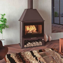 Estufa De Leña Con Turbinas Modelo M-300 T -Weber Tienda de ventas Estufa de Lena Modelo M 300 T 3