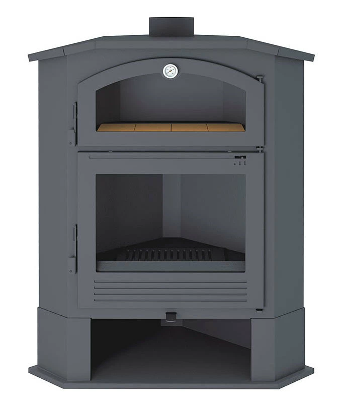 Estufa De Leña Rinconera Con Horno Modelo CH-4 R