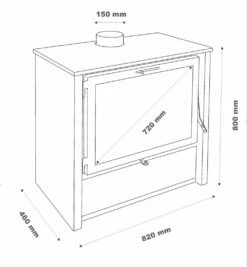 Estufa De Leña Zeux 800 11 Estufa De Leña Zeux 800 -Weber Tienda de ventas Estufa de Lena Zeux 800 5