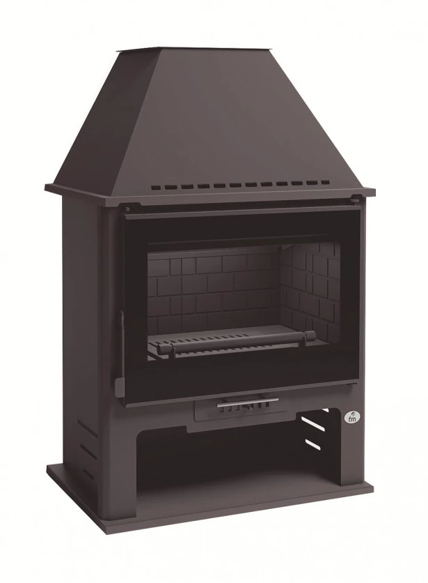 Estufa De Leña Con Turbinas Modelo M-300 TFK 1 Estufa De Leña Con Turbinas Modelo M-300 TFK