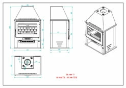 Estufa De Leña Con Turbinas Modelo M-300 TK 5 Estufa De Leña Con Turbinas Modelo M-300 TK -Weber Tienda de ventas Estufa de Lena con Turbinas Modelo M 300 TK 3