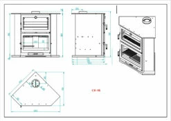 Estufa De Leña De Rincon CH-9 R -Weber Tienda de ventas Estufa de Lena de Rincon CH 9 5