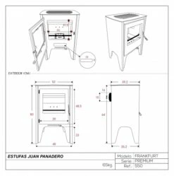Estufa De Leña Eco Design Frankfurt Premium -Weber Tienda de ventas Estufa de lena Eco Frankfurt Premium 7