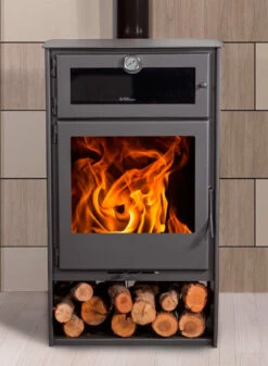 Estufa De Leña Eco Design Nice Titanium