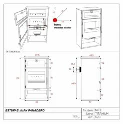 Estufa De Leña Eco Design Nice Titanium 5 Estufa De Leña Eco Design Nice Titanium -Weber Tienda de ventas Estufa de lena Eco Nice Titanium 1