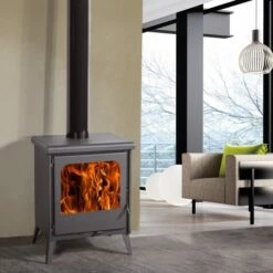 Estufa De Leña Eco Design Veneto Titanium -Weber Tienda de ventas Estufa de lena Eco Nice Titanium 8