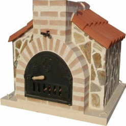 Horno Montado Caseta Piedra 80 Cm.