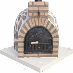 Horno Montado Esquina Piedra 75 Cm.