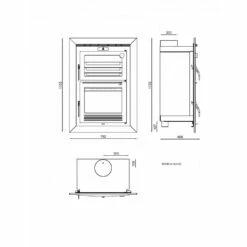 Horno Insertable De Leña Modelo HLI-100 -Weber Tienda de ventas Insertable De Lena HLI 100.2a