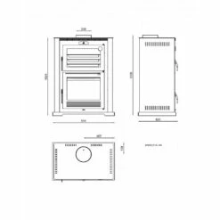 Horno De Leña Modelo HL-100 -Weber Tienda de ventas Insertable De Lena HL 100.2a
