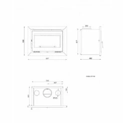 Insertable De Leña Modelo IT-180 -Weber Tienda de ventas Insertable De Lena IT 180.2a